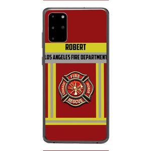 Personalized U.S Firefighter Phone Case Printed 22APR-LN01