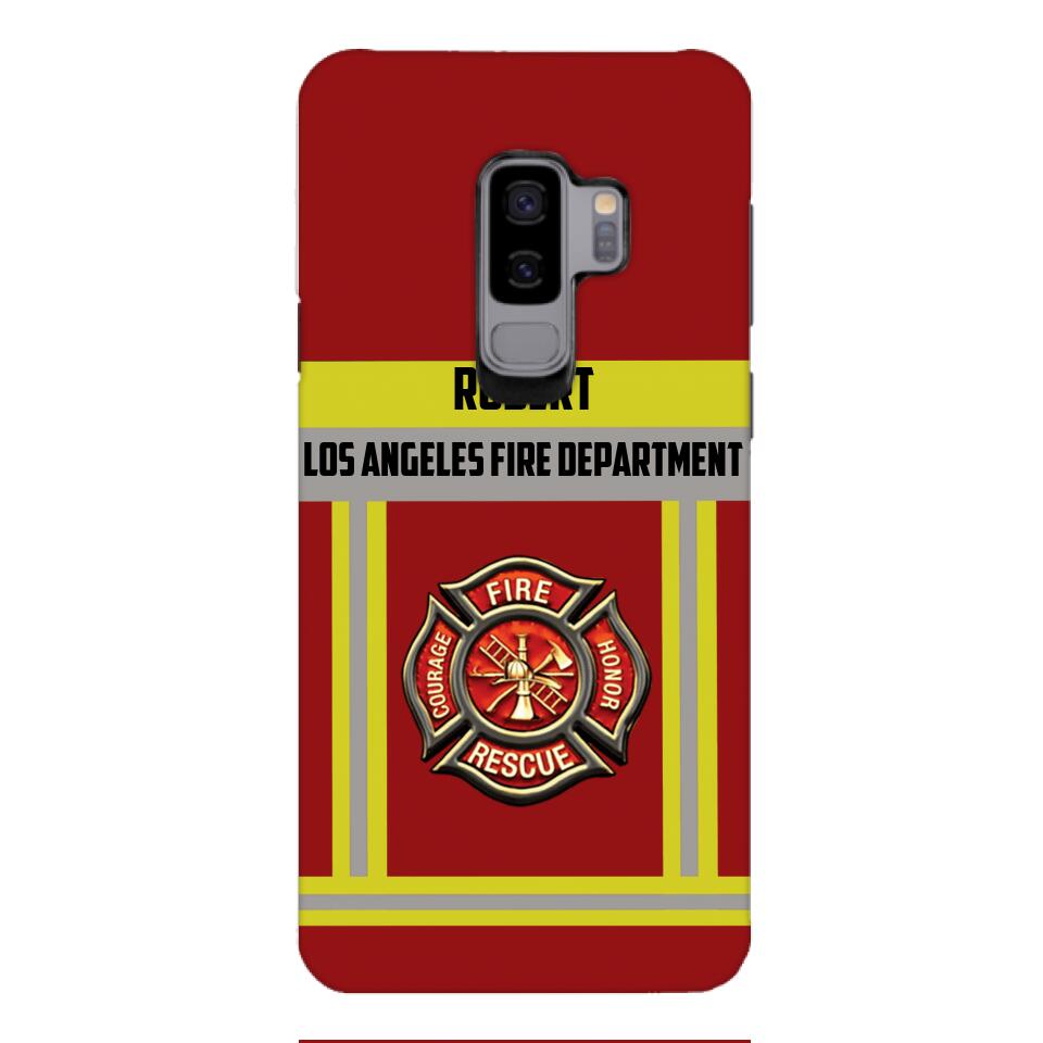 Personalized U.S Firefighter Phone Case Printed 22APR-LN01