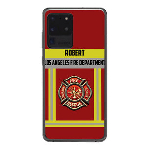 Personalized U.S Firefighter Phone Case Printed 22APR-LN01