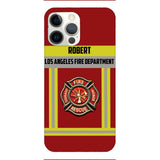 Personalized U.S Firefighter Phone Case Printed 22APR-LN01