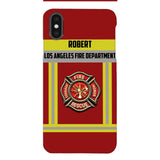 Personalized U.S Firefighter Phone Case Printed 22APR-LN01