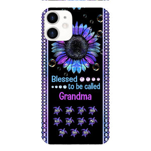 Personalized Grandma Kid Turtle Phone Case Printed V3Q 0604