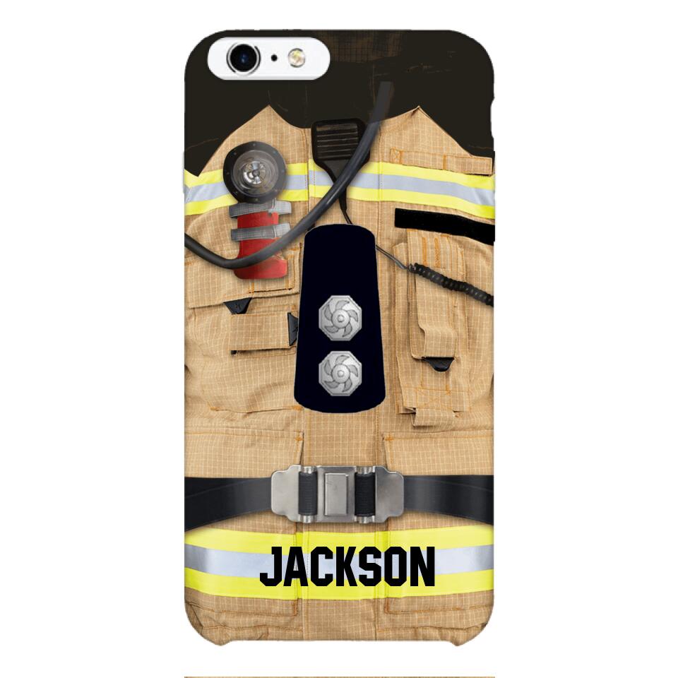 DH Personalized British Firefighter Phone Case Printed DT074