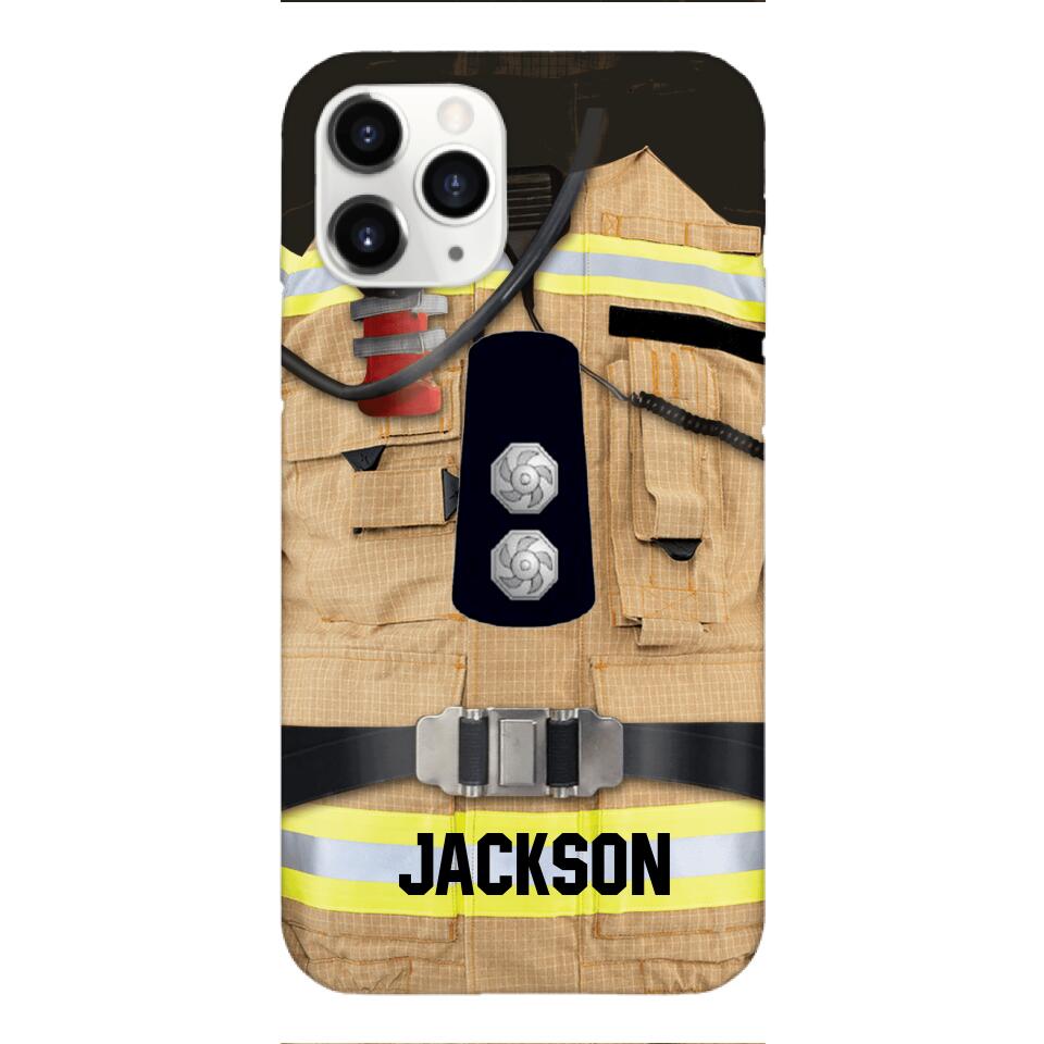 DH Personalized British Firefighter Phone Case Printed DT074