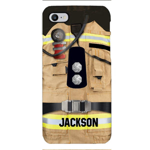 DH Personalized British Firefighter Phone Case Printed DT074