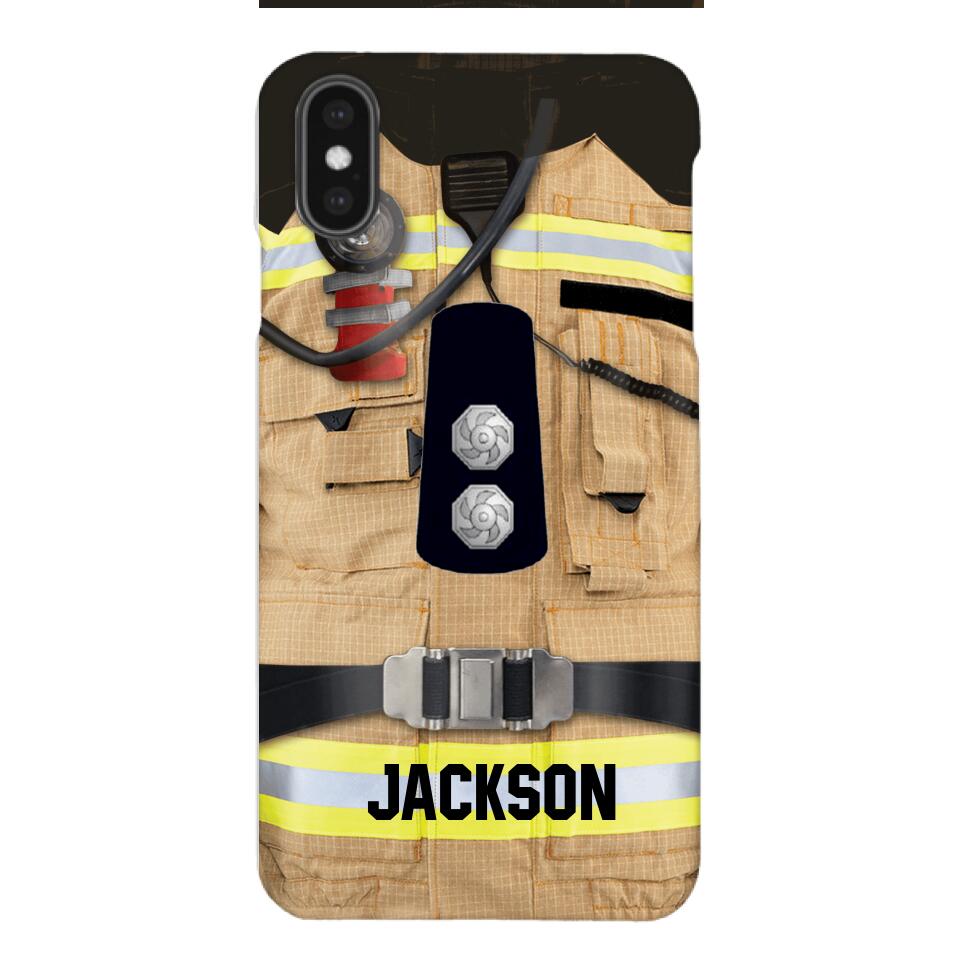 DH Personalized British Firefighter Phone Case Printed DT074