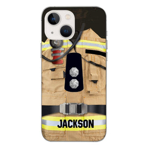 DH Personalized British Firefighter Phone Case Printed DT074