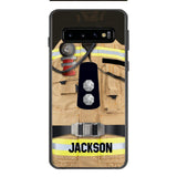 DH Personalized British Firefighter Phone Case Printed DT074