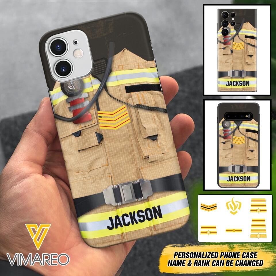 DH Personalized Netherland Firefighter Phone Case Printed DT074