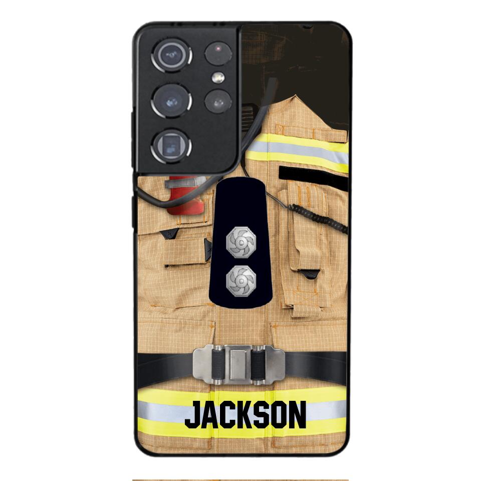 DH Personalized British Firefighter Phone Case Printed DT074