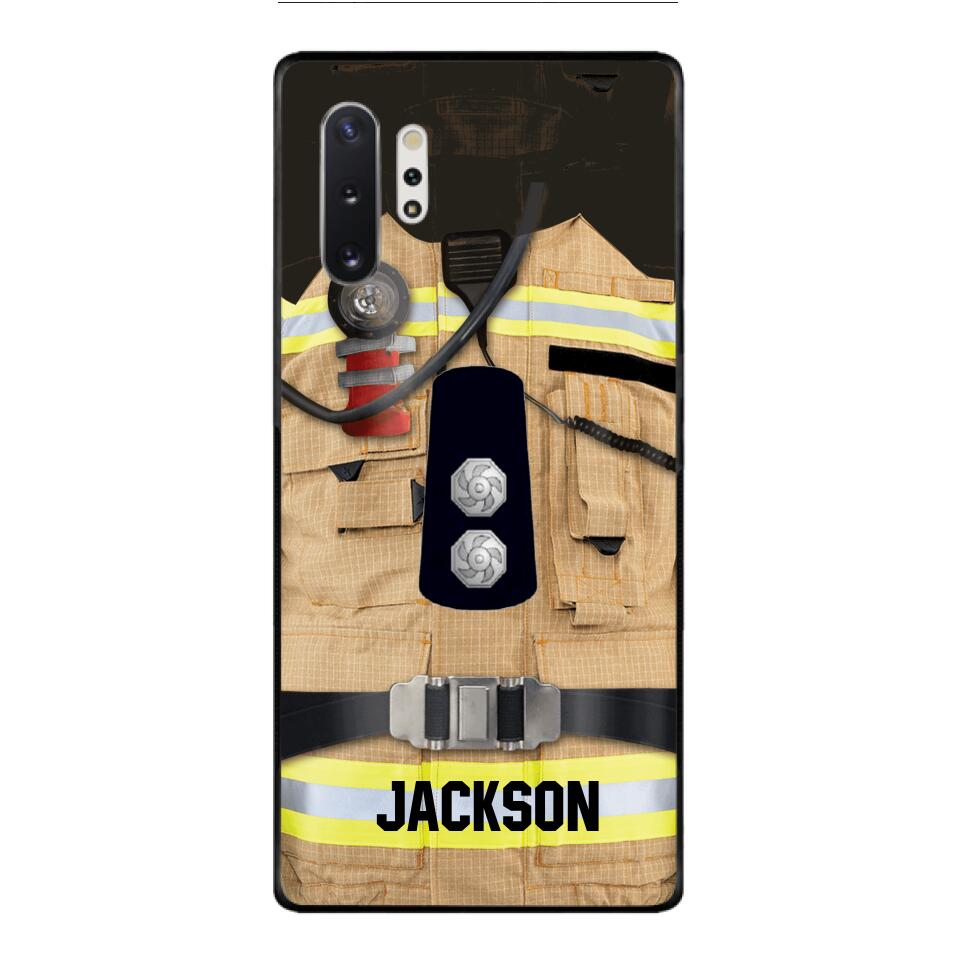 DH Personalized British Firefighter Phone Case Printed DT074