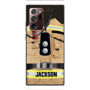 DH Personalized British Firefighter Phone Case Printed DT074