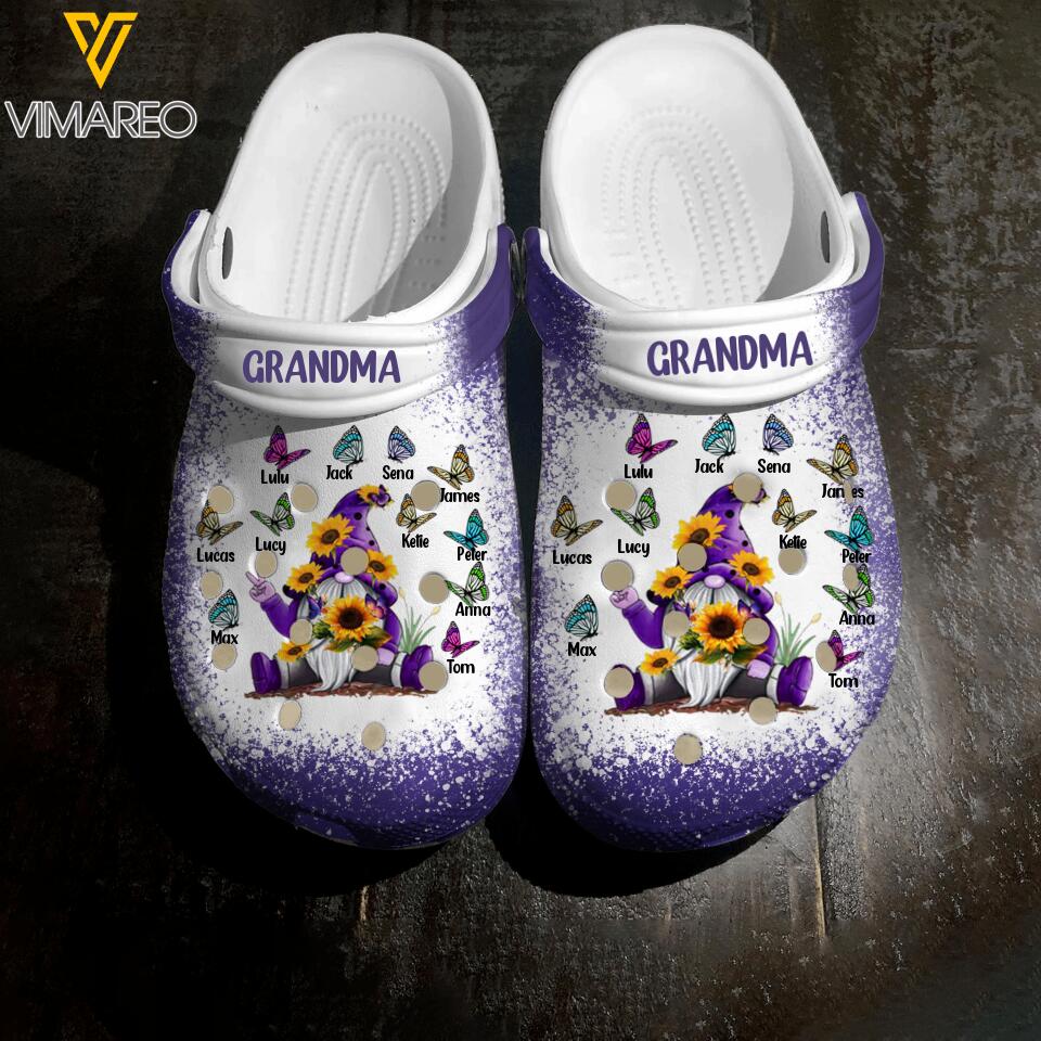 Personalized Grandma Kids Clog Slipper Shoes Printed 22APR-DT08