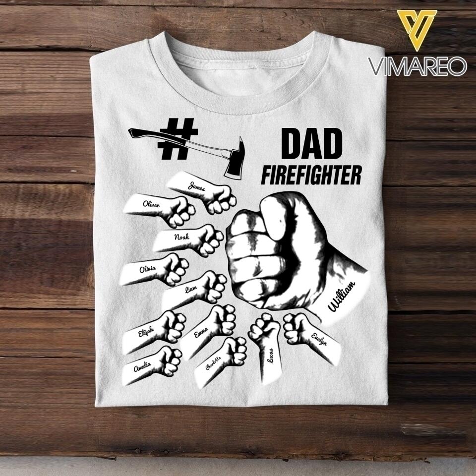 PERSONALIZED FIREFIGHTER DAD TSHIRT 3T 1304