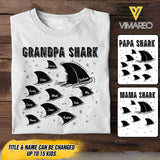 Personalized Grandpa Shark Tshirt Printed 22APR-DT14