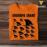 Personalized Grandpa Shark Tshirt Printed 22APR-DT14