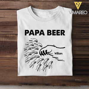 Personalized Papa Beer Tshirt Printed 22APR-LN14