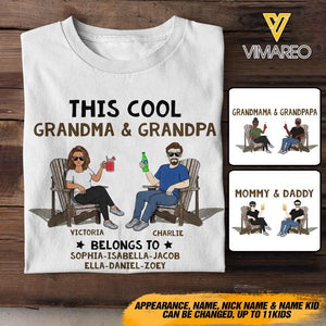 Personalized This Cool Grandma & Grandpa Beer Tshirt Printed 22APR-HC14