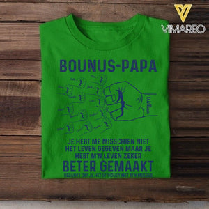 Personalized Bounus-Papa Tshirt Printed 22APR-DT15