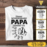 Personalized Dieser Wunderbare Papa Gehört zu Tshirt Printed 22APR-LN16