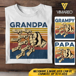 Personalized Grandpa Kid Tshirt Printed 22APR-DT18