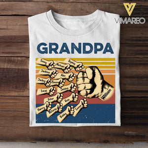 Personalized Grandpa Kid Tshirt Printed 22APR-DT18