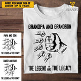 Personalized Grandpa & Grandson Tshirt Printed 22APR-HQ19