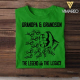 Personalized Grandpa & Grandson Tshirt Printed 22APR-HQ19