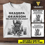 Personalized Grandpa & Grandson Beer Tshirt Printed 22APR-HC19