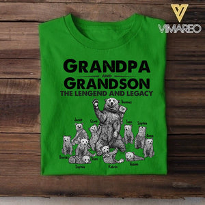 Personalized Grandpa & Grandson Beer Tshirt Printed 22APR-HC19