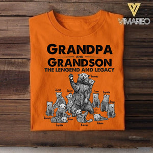 Personalized Grandpa & Grandson Beer Tshirt Printed 22APR-HC19