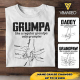 Personalized Grumpa Grumpier Grandpa Shirt Father's Day Gifts