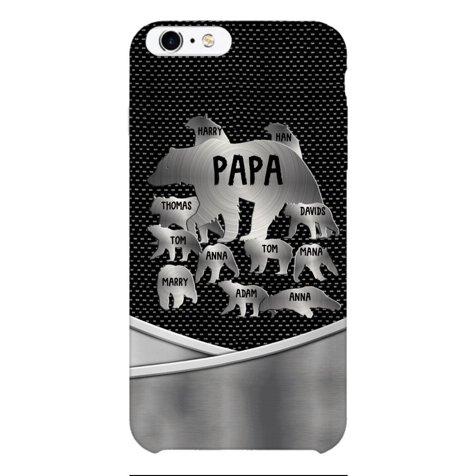 Personalized Papa Bear Phonecase Father's Day Gifts