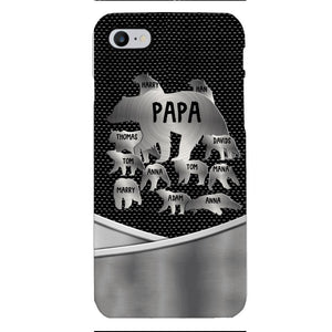 Personalized Papa Bear Phonecase Father's Day Gifts