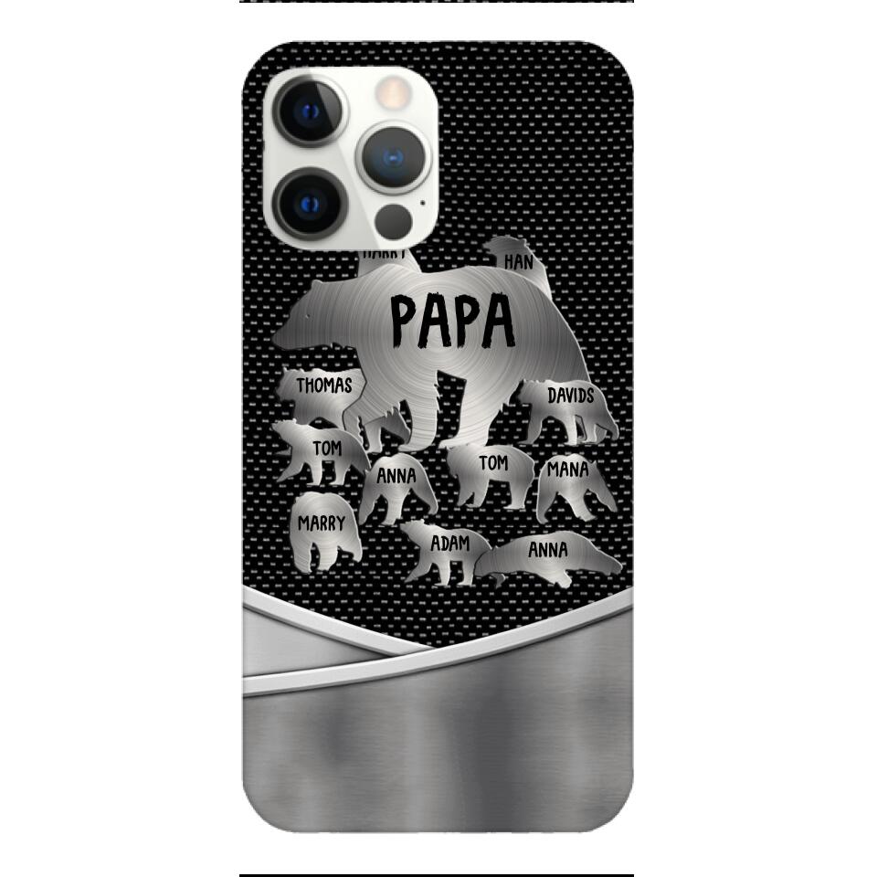 Personalized Papa Bear Phonecase Father's Day Gifts