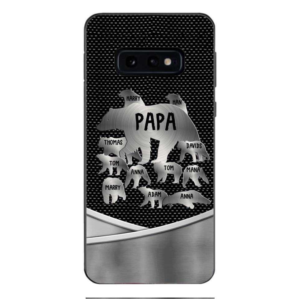 Personalized Papa Bear Phonecase Father's Day Gifts