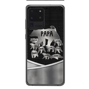 Personalized Papa Bear Phonecase Father's Day Gifts