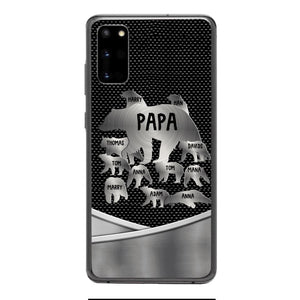 Personalized Papa Bear Phonecase Father's Day Gifts