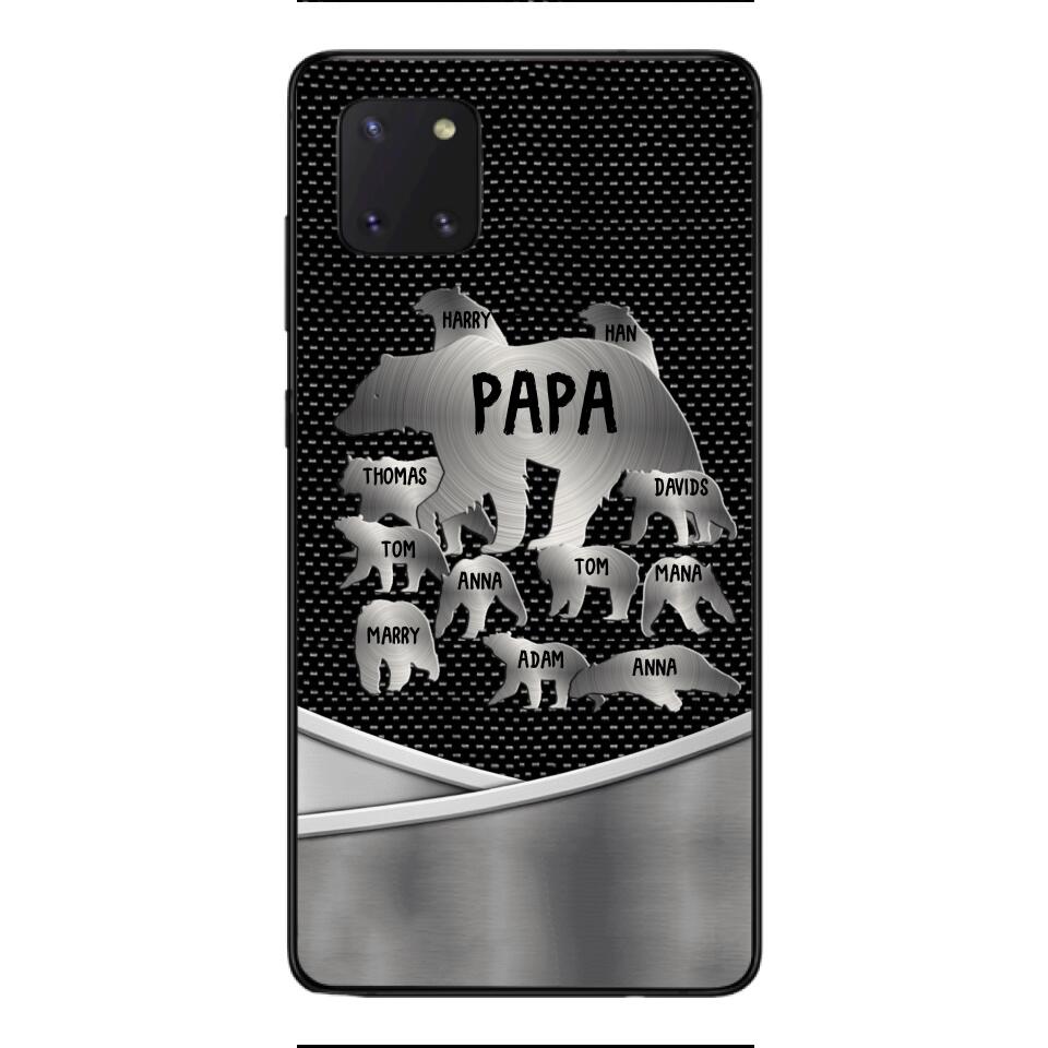 Personalized Papa Bear Phonecase Father's Day Gifts