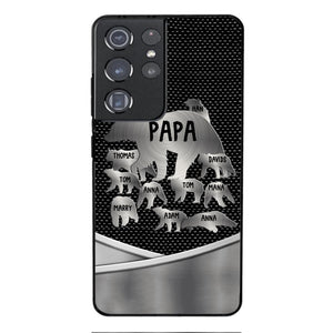 Personalized Papa Bear Phonecase Father's Day Gifts