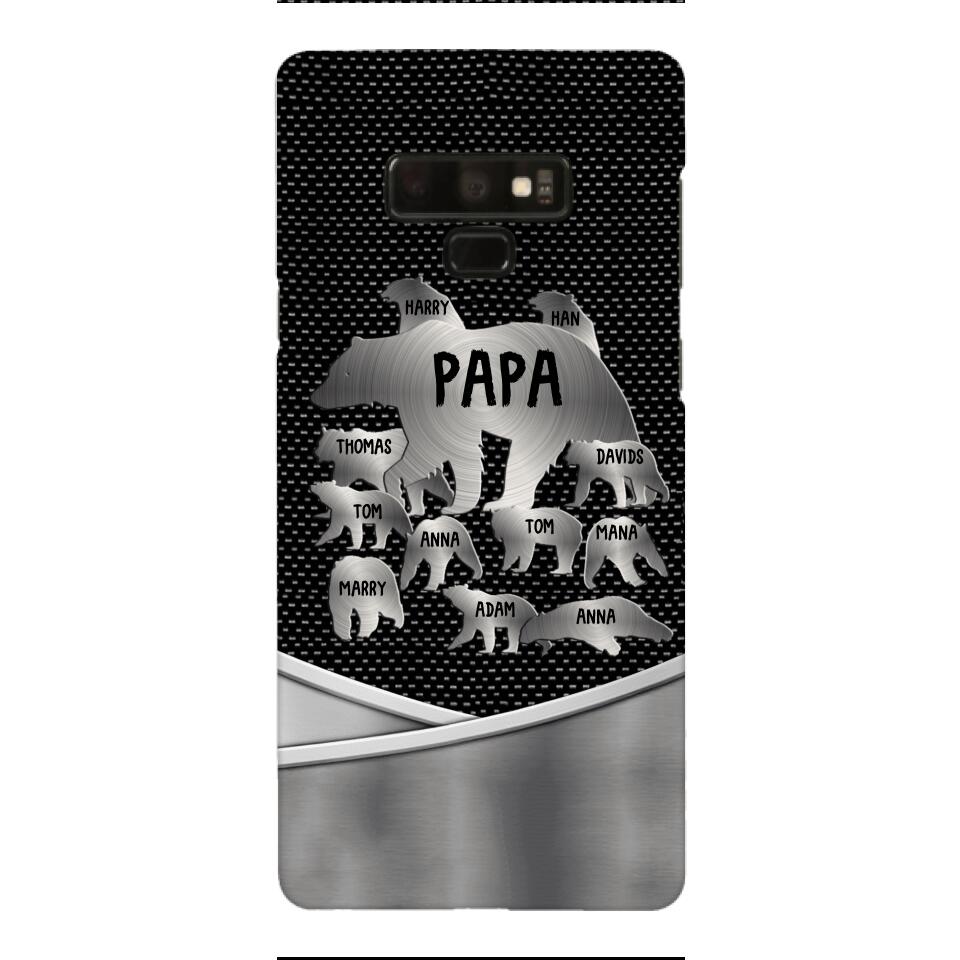 Personalized Papa Bear Phonecase Father's Day Gifts