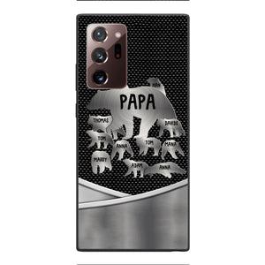 Personalized Papa Bear Phonecase Father's Day Gifts