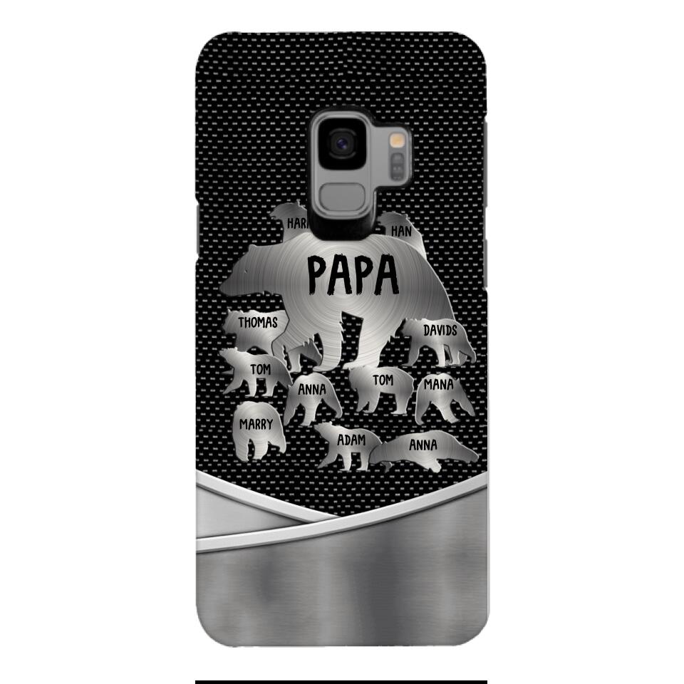 Personalized Papa Bear Phonecase Father's Day Gifts