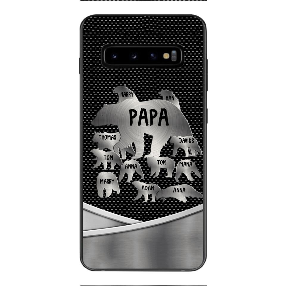 Personalized Papa Bear Phonecase Father's Day Gifts