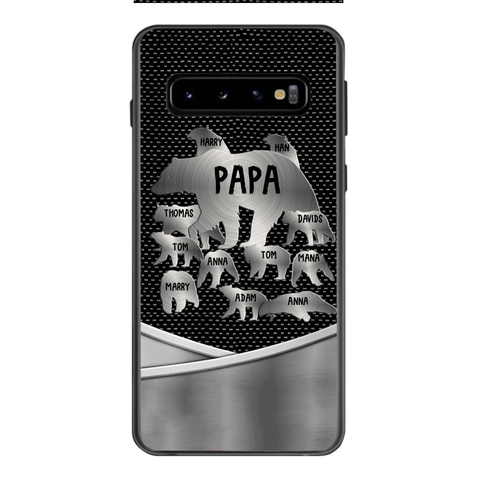 Personalized Papa Bear Phonecase Father's Day Gifts