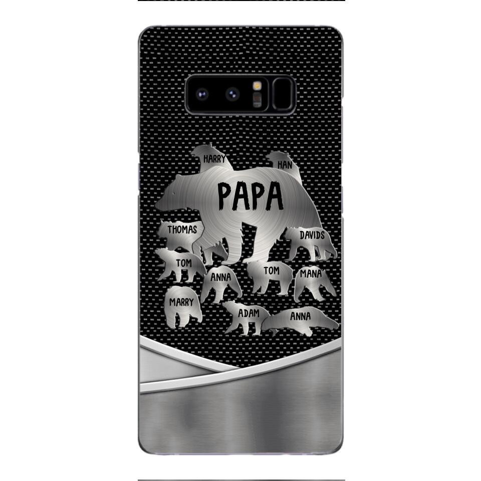 Personalized Papa Bear Phonecase Father's Day Gifts