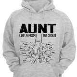 Personalized Aunt Like a Mom But Cooler Tshirt QTVQ1804