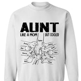 Personalized Aunt Like a Mom But Cooler Tshirt QTVQ1804