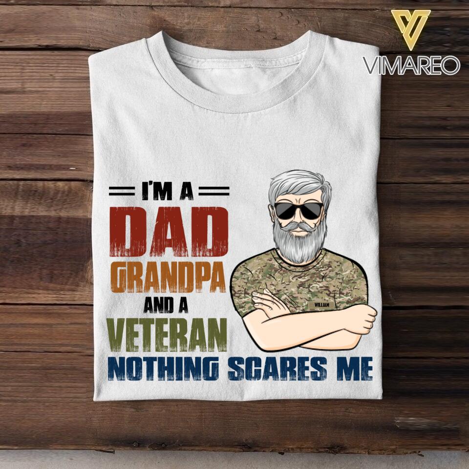 Personalized Dad Grandpa And A British Veterans Tshirt Printed 22APR-LN20