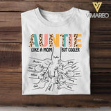 PERSONALIZED GRANDMA AUNT LIKE A MOM BUT COOLER HAND KID TSHIRT QTDT2104